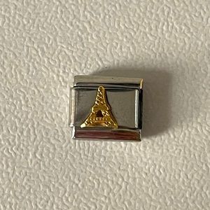 Nomination bracelet charm - Eiffel Tower in gold